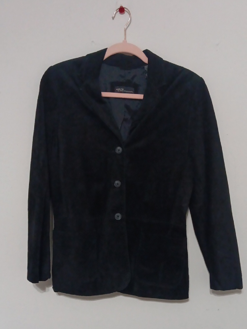 Valerie Stevens Black Button-Front Women's Coat
